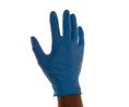 Unigloves Unicare Blue Powder-Free Nitrile Disposable Gloves, Size 10, XL, 100 per Pack, 240mm, Pack of 100 pieces
