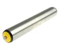 Interroll Stainless Steel Round Conveyor Roller Spring Loaded 50mm Dia. x 300mm L, 1140N Load Capacity Stainless Steel,