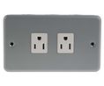 MK Electric 2 Gang Plug Socket, 15A, NEMA 5-15R, Indoor Use