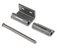 Steel Concealed Hinge with a Lift-off Pin, 80mm x 30mm x 3mm