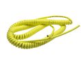 Lapp ÖLFLEX Coiled 0.75 mm² 2 Core Power Cable, Yellow Polyurethane PUR, 1m