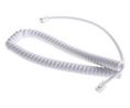 Male RJ9 to Male RJ9 Telephone Extension Cable, White Sheath, 2.5m