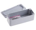 Grey Die Cast Aluminium Enclosure, Grey Lid, 89.1 x 35 x 30.3mm