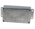 Silver Die Cast Aluminium Enclosure, IP66, Flanged, Silver Lid, 139.7 x 63.8 x 30mm