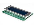 Displaytech 204A-CC-BC-3LP Alphanumeric LCD Display, White on Blue, 4 Rows by 20 Characters, Transflective