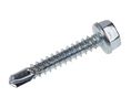 Bright Zinc Plated Steel Self Drilling Screw M4.2 x 1in Long x 25mm Long, Pack of 100 pieces