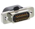 Glenair MWDM 15 Way Panel Mount D-sub Connector Socket, Female