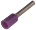 Bootlace Ferrule 0.25mm² Violet Pack of 100 pieces
