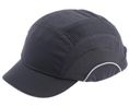 Black Short Peaked Safety Cap, HDPE Protective Material