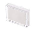 White Rectangular Push Button Lens for Use with ADA16 Series
