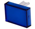 Blue Rectangular Push Button Lens for Use with SD16 Series