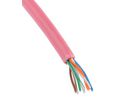 50m Cat5, Red, U/UTP Unshielded, Unterminated PVC Sheath