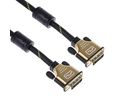 Roline, Male DVI-D Dual Link to Male DVI-D Dual Link Cable, 10mBlack/Gold sheath