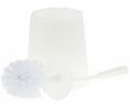 Medium Bristle White Toilet Brush, Nylon bristle material