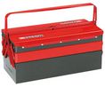 Tool Case with 5 Drawers 220x475x475mm Metal Black / Red