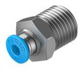 Liitin, Paineilma, Messinki, 22.5mm, R1/4", uroskierre, 10 kappaleen pakkaus