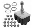 Toggle Switch, 4PDT, Latched, 18A, 28VDC, 20 ST