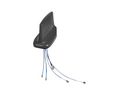 Dachantenne für Fahrzeuge, 7 dBi, RP-SMA male / SMA female / TNC-Stecker, 208mm, Verschraubung
