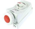 Switchable IP67 Industrial Interlock Socket 3PN+E, Earthing Position 6h, 125A, 400 V