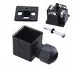 Valve Connector, Right Angle, Black, Contacts - 3