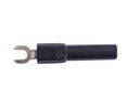 Spade Connector, Spade Connector / Banana Plug, 4 mm, Black