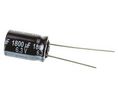 Radiaalinen elektrolyyttikondensaattori, 220uF, 77uA, 35V, 1.06A