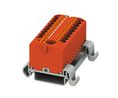 Terminal Block, Push-In, 19 Poles, 690V, 24A, 0.14 ... 10mm², Red