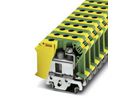 Phoenix Contact UISLKG 35 Series Green/Yellow Earth Terminal Block, 0.75 ... 35mm², Single-Level, Screw Termination
