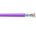 CAEMMC, 100m Cat6a, Purple, F/FTP Shielded, Unterminated LSZH Sheath