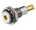 LED Indicator 24V Fixed Yellow Solder Tag / 2.8 mm Tag