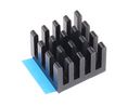 Heatsink, Universal Rectangular Alu, 13.5K/W, 40 x 40 x 10mm, Adhesive Foil