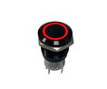 Anti-Vandal Illuminated Push-Button Switch Momentary Function IP67 1CO 19mm