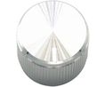 Aluminium Knob 19mm Silver Aluminium / Plastic White Indication Line