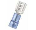 Spade Connector, Partially Insulated, Blue, 1.5 ... 2.5mm², Socket, Pack of 100 pieces