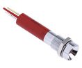 LED Indicator Solder Tab Red DC 26.4V 8mm 50mcd