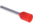 Ändhylsa, 1mm², Röd, 18.5mm, Paket med 100 delar