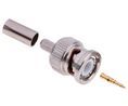 Connecteur RF, BNC, Fiche mâle, RG-58, Montage sur câble, Droit, A sertir