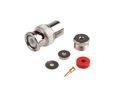Connecteur RF, BNC, Laiton, Fiche mâle, Droit, 50Ohm, Bloc serre-fil