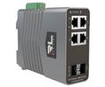 Commutateur Industrial Ethernet, Prises RJ45 4, Ports fibre 2SFP, 1Gbps, Géré