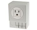 Light Grey 1 Gang Plug Socket, 15A, NEMA 5-15R, Indoor Use