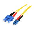 Konfektioniertes Lichtleiterkabel 9/125 um OS1 Duplex LC - SC 1m
