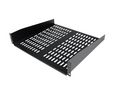Universeller 2U-Server-Rack-Einschub, Stahl, 483mm, Schwarz