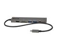 Docking Station, USB-C Plug, Bus-Powered, 100W, Ports Total 7