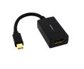 Videoadapter, Mini-DisplayPort-Stecker - HDMI-Buchse, 1920 x 1200, Schwarz