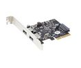 10-Gbit/s-PCIe-Karte USB-C, 2x USB 3.1, PCI-E x4