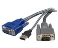 KVM Cable, 1x VGA Plug - 1x USB-A Plug / 1x VGA Plug, 1.8m