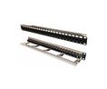 Empty 24 Port 5e Coupler Patch Panel, 483x102.5x45mm, Black