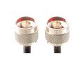 RF Cable Assembly, N Male Straight - N Male Straight, 1m, Black