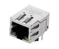 Industrial Connector, 1G Base-T, RJ45, Plug, Right Angle, Ports - 1, Contacts - 16