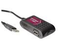 Cable, USB-A Plug - 2x USB A Socket, 5m, USB 2.0, Black
